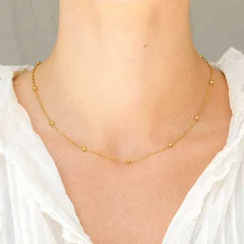 waterproof ketting in verguld staal - OCEANA