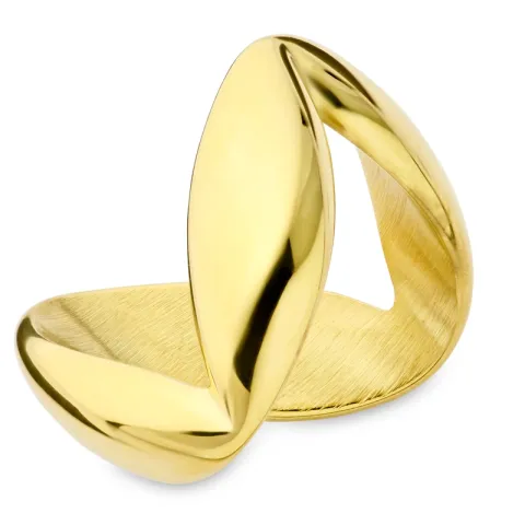waterproof ring in verguld staal - OCEANA