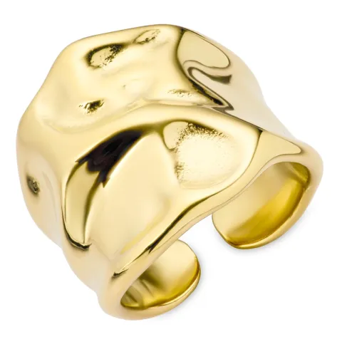 waterproof verstelbaar ring in verguld staal - OCEANA