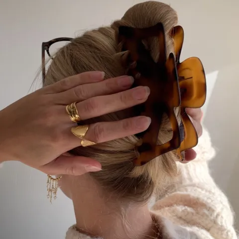 waterproof ring in verguld staal - OCEANA