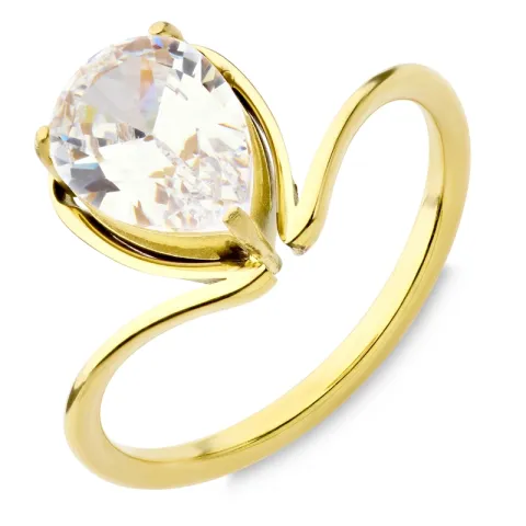 waterproof ring in verguld staal - OCEANA