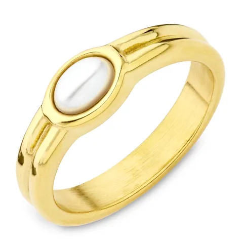 waterproof ring in verguld staal - OCEANA
