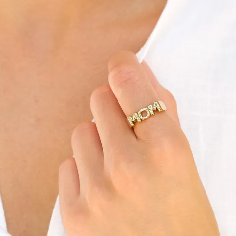 waterproof verstelbaar ring in verguld staal - OCEANA