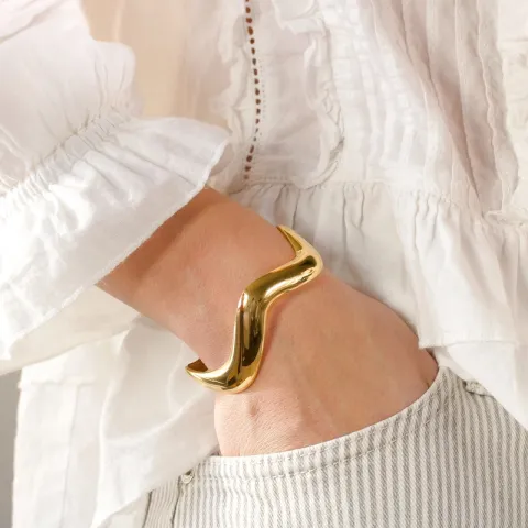 waterproof armband in verguld staal - OCEANA