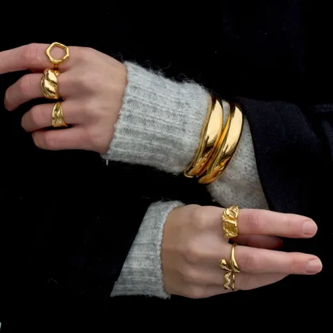 waterproof armband in verguld staal - OCEANA