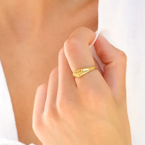 waterproof ring in verguld staal - OCEANA