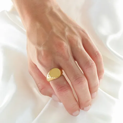 waterproof ring in verguld staal - OCEANA