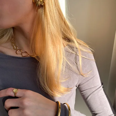 waterproof armband in verguld staal - OCEANA