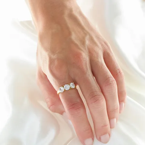 waterproof ring in verguld staal - OCEANA