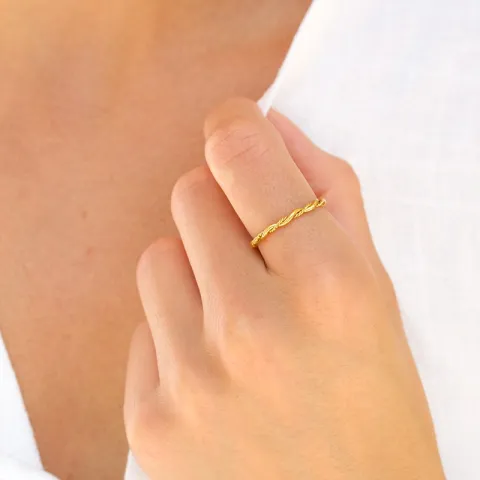 waterproof ring in verguld staal - OCEANA