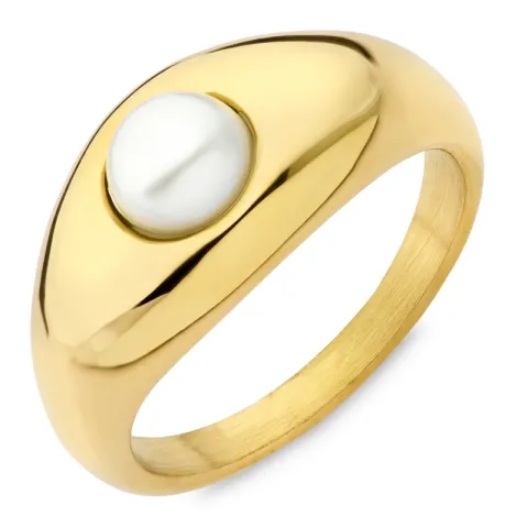waterproof ring in verguld staal - OCEANA