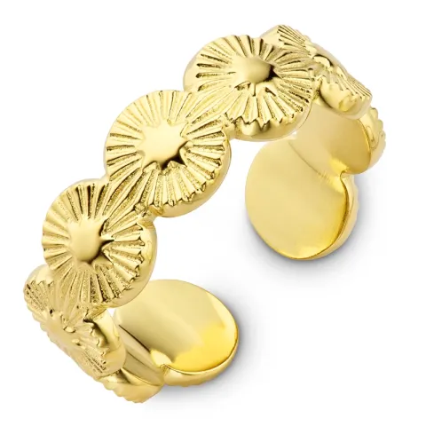 waterproof ring in verguld staal - OCEANA