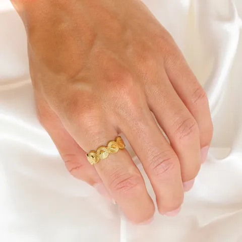 waterproof ring in verguld staal - OCEANA