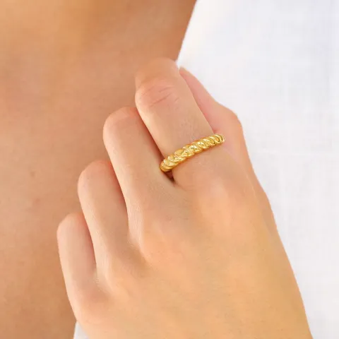 waterproof ring in verguld staal - OCEANA