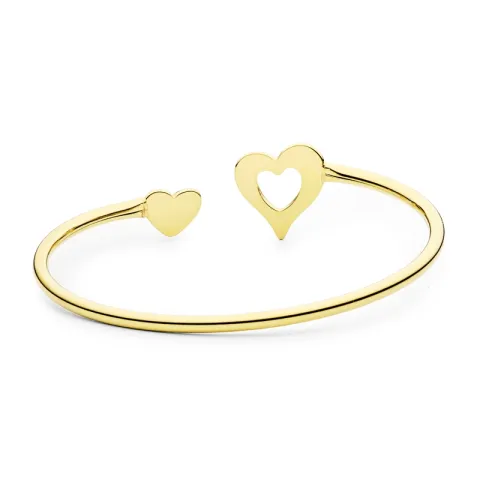 waterproof hart armband in verguld staal - OCEANA