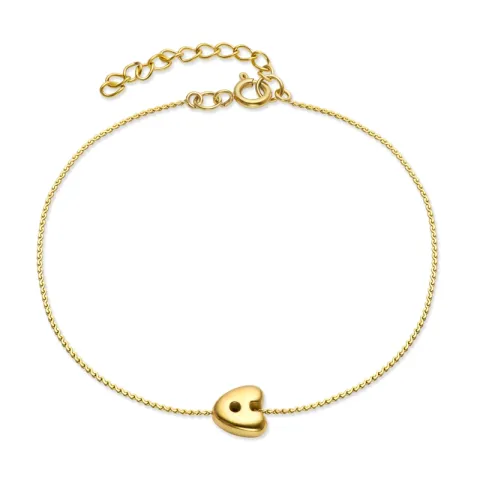 waterproof letter a armband in verguld staal - OCEANA