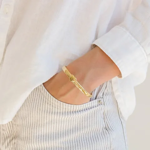 waterproof hart armband in verguld staal - OCEANA