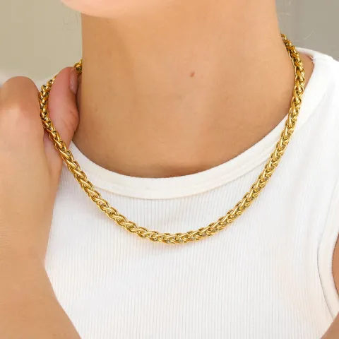 waterproof ketting in verguld staal - OCEANA
