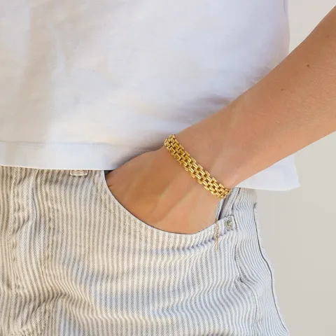 waterproof armband in verguld staal - OCEANA