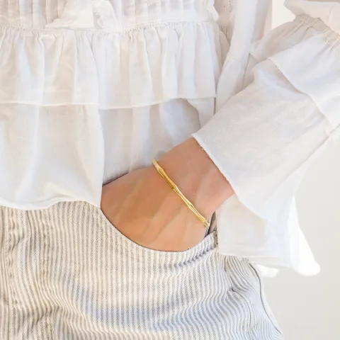 waterproof armband in verguld staal - OCEANA