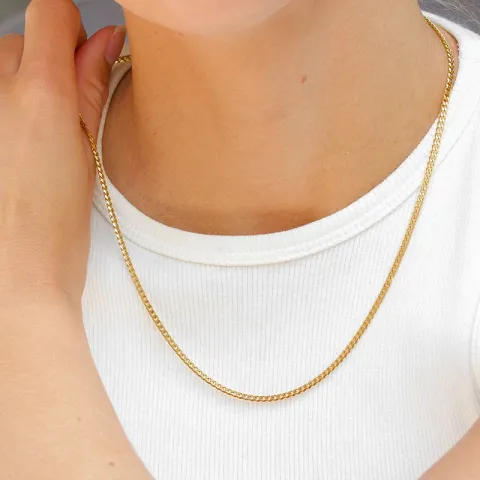 waterproof ketting in verguld staal - OCEANA