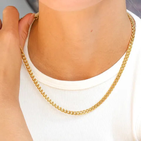 waterproof ketting in verguld staal - OCEANA