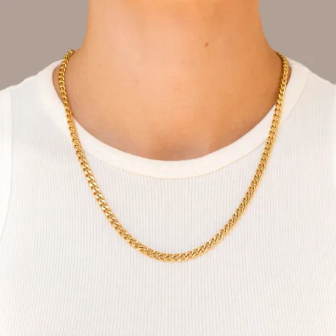 waterproof ketting in verguld staal - OCEANA