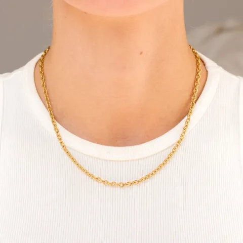 waterproof ketting in verguld staal - OCEANA