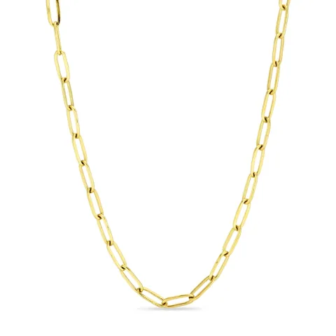 waterproof parel ketting met hanger in verguld staal - OCEANA