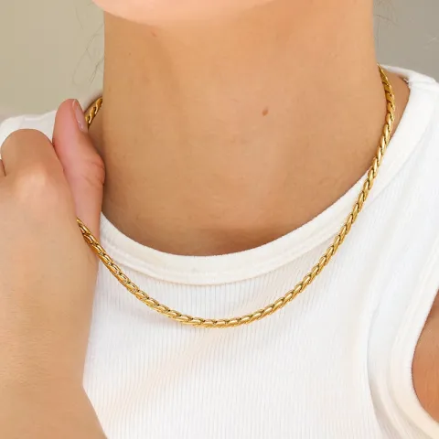 waterproof ketting in verguld staal - OCEANA
