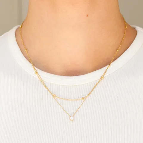 waterproof ketting in verguld staal - OCEANA