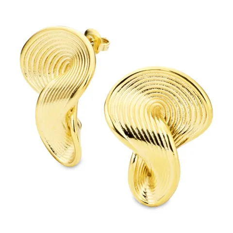 waterproof oorbellen in verguld staal - OCEANA