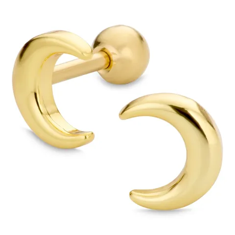 waterproof maan helix piercing in verguld staal - OCEANA