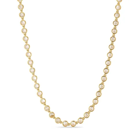 waterproof zirkoon ketting in verguld staal - OCEANA