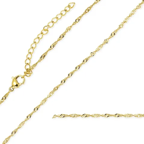 waterproof ketting in verguld staal 45 cm x 2 mm  - OCEANA