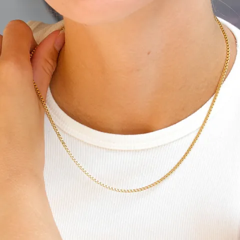 waterproof ketting in verguld staal - OCEANA