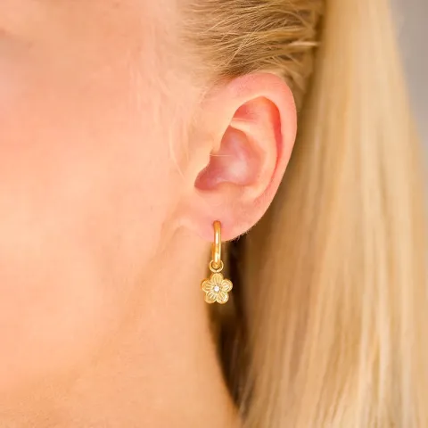 waterproof bloem creool in verguld staal - OCEANA