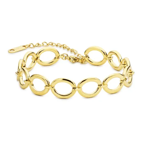 waterproof armband in verguld staal 16 + 5 cm x 9,5 mm  - OCEANA