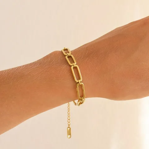 waterproof armband in verguld staal 16 + 5 cm x 7,0 mm  - OCEANA