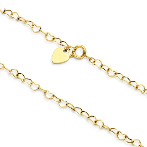 waterproof hart ketting in verguld staal - OCEANA