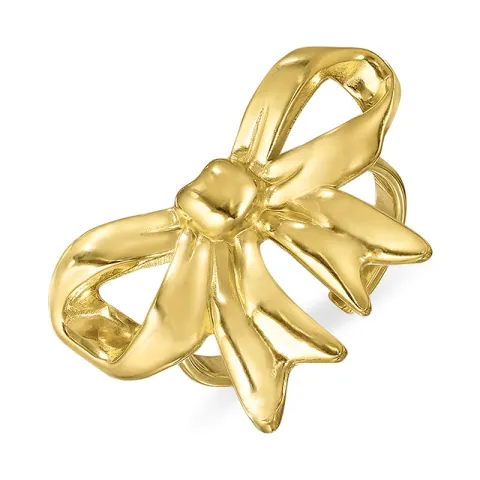 waterproof strikje verstelbaar ring in verguld staal - OCEANA