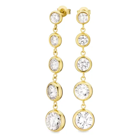 waterproof oorbellen in verguld staal - OCEANA