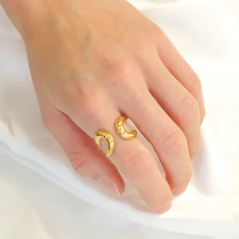 waterproof ring in verguld staal - OCEANA