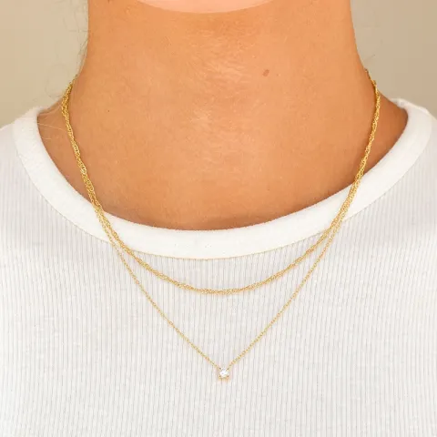 waterproof ketting in verguld staal - OCEANA