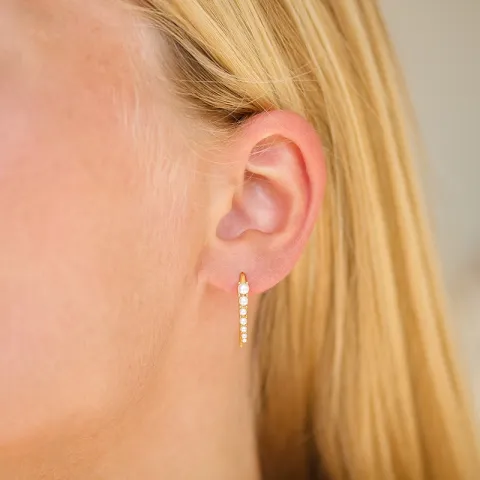 waterproof parel oorbellen in verguld staal - OCEANA