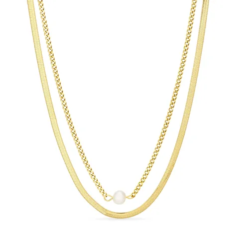 waterproof ketting in verguld staal - OCEANA