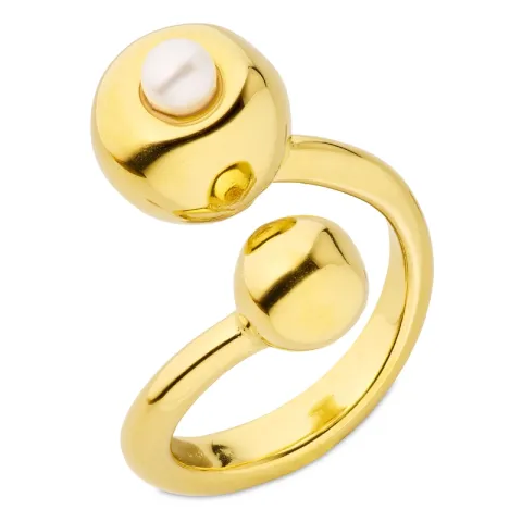 waterproof ring in verguld staal - OCEANA