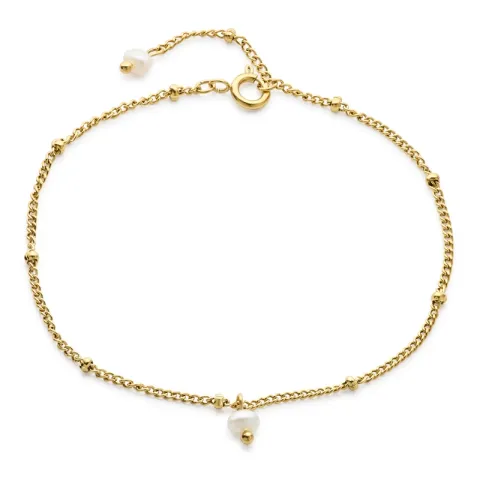 waterproof parel armband in verguld staal - OCEANA