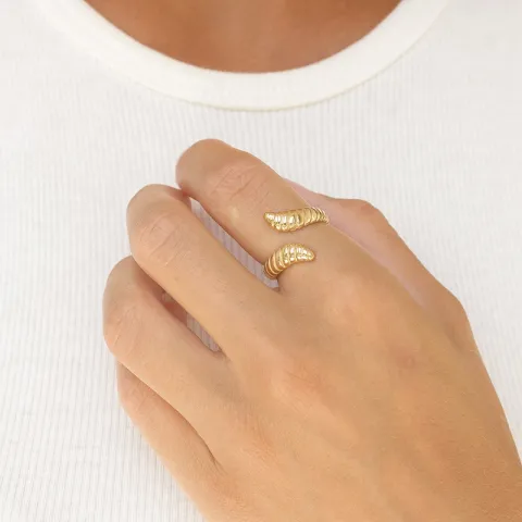 waterproof ring in verguld staal - OCEANA