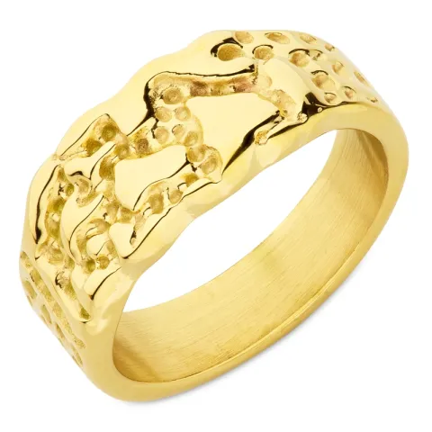 waterproof ring in verguld staal - OCEANA